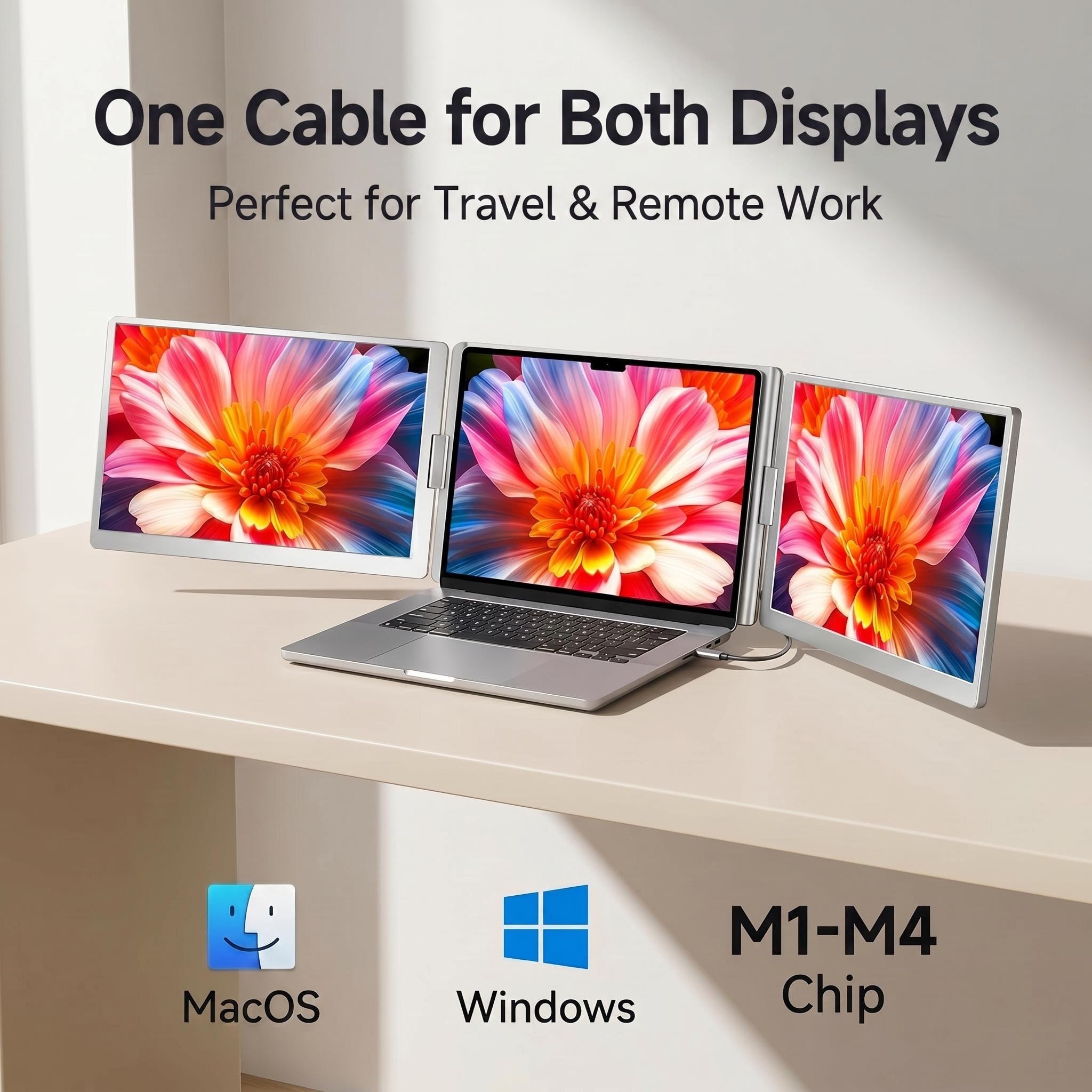 Flexpire Tri-screen Pro 16″ Laptop Screen Extender