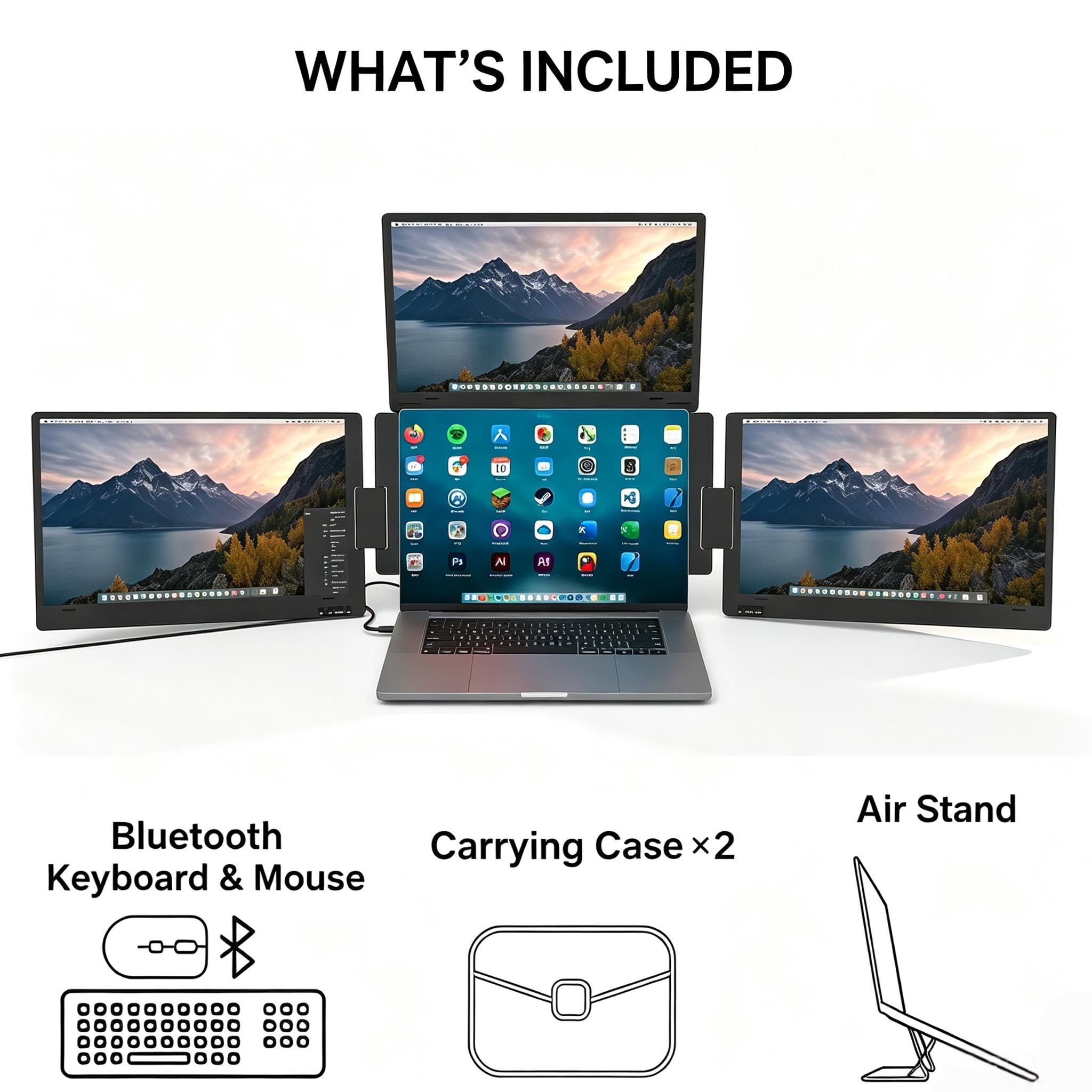 Flexpire Fourz 15.3 inches Triple Screen